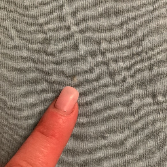 3/$15 American Apparel baby blue cropped cotton T medium - Picture 4 of 4